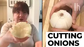 Is This TikTok Hack the Easiest Way to Chop an Onion?  |  Hack or Wack