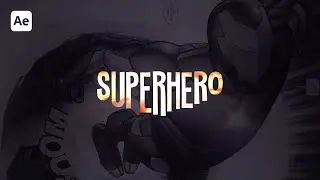 Superhero Logo Intro in After Effects - After Effects Tutorial - Comic Book Logo Intro Tutorial
