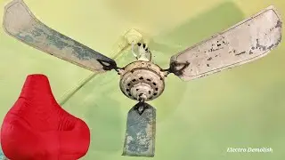 Marelli Maestralino - Italy - 1915 Antique Ceiling Fan vs Bean Bag Chair 🤑