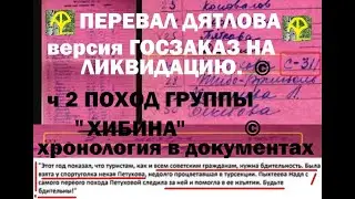 ч.2. Перевал Дятлова ©ГОСЗАКАЗ НА ЛИКВИДАЦИЮ хронология  в документах и свидетельствах.