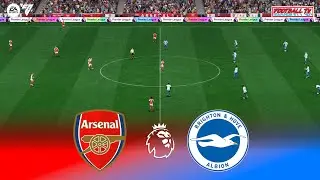 Arsenal vs Brighton - Premier League 24/25 | Full Match All Goals | FC 24 Gameplay