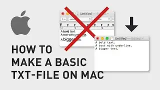 How to make a txt file on Mac
