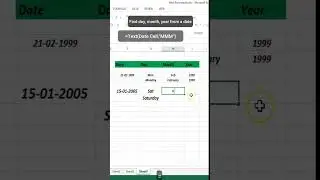 Date function in excel | Excel date formula | 