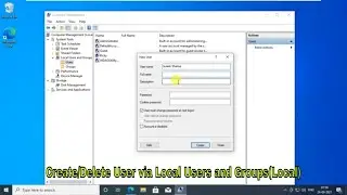 Create and Delete Admin user using Local Users and Groups in Windows 10