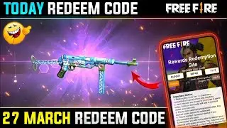 TODAY REDEEM CODE FREEFIRE || BUNNY MP40 PERMANENT GIVEAWAY || 27 MARCH BUNNY MP40 REDEEM CODE