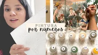 Intenté PINTAR POR NÚMEROS I  Painting by numbers art challenge