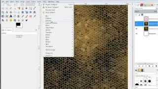 GIMP : How to make a reptile's skin texture using GIMP's effects / HD