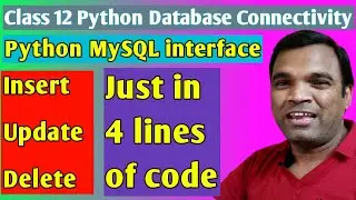 interface python with mysql class 12 | python mysql interface 2021 | python database connectivity