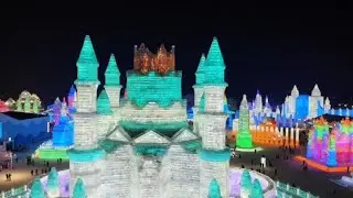 Spectacular sculptures at Harbin's Ice and Snow Festival