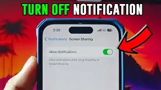 How to Turn On / Off Notifications While Screen Mirroring or Screen Sharing quick process