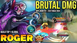 ROGER BEST BUILD 2024 | BUILD TOP GLOBAL ROGER GAMEPLAY | MOBILE LEGENDS✓