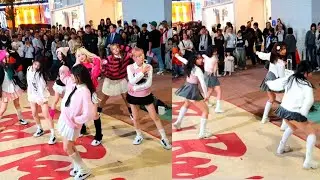 [STREET ARTIST] REVIVE X. WITH KPOP GIRLGROUP 'SAY MY NAME'. HONGDAE BUSKING. 241102.