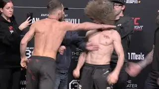 Petr Yan SHOVES  Merab Dvalishvili at UFC Face-Offs