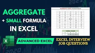 AGGREGATE + SMALL Formula In Excel 