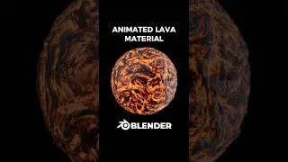 Animated lava material in Blender 🔥
