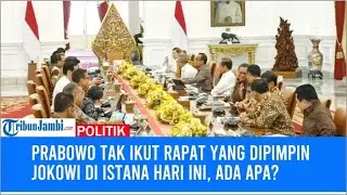 Prabowo Tak Ikut Rapat yang Dipimpin Jokowi di Istana Hari Ini, Ada Apa?