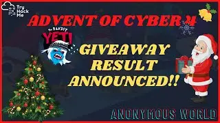 GIVEAWAY WINNERS ANNOUCNCED !!! | Anonymous World | TryHackMe