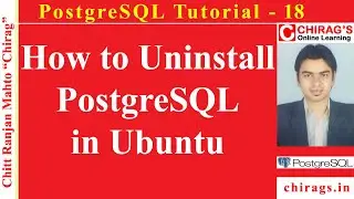 PostgreSQL Tutorial - 18 - How to Uninstall PostgreSQL in Ubuntu