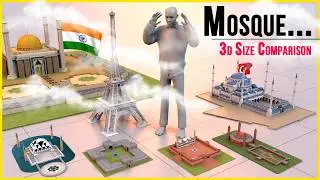 Biggest mosque around the world | Masjid size comparison