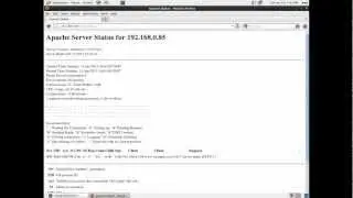 Learning Apache http server- server status and server info