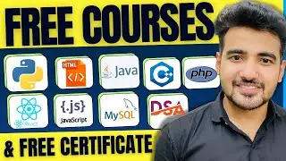 ALL Free Programming Courses With Free Certificate | Learn to Code Online for Free! | Python to DSA