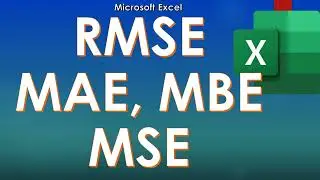 How to Calculate RMSE, MAE, MSE, MBE in Excel | Simple and Fast Way