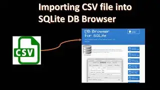 Importing CSV file to SQLite DB Browser