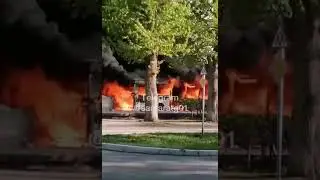 В Самаре загорелся маршрутный автобус
