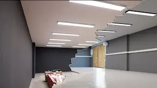 ✔️Преображение гаража-мастерской. Покраска + освещение.