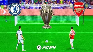 FIFA 24 CHELSEA VS ARSENAL ! PENALTY SHOOTOUT ! FINAL ! RONALDO VS MESSI