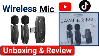 wireless mic unboxing & review || lavalier mic best mic for tiktok & youtube 