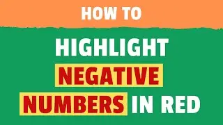 How to Show Negative Numbers in Red in Google Sheets (2 Easy ways)