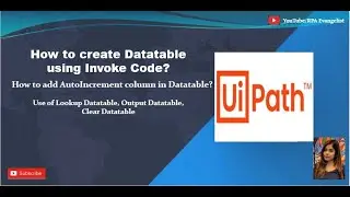 How to create DataTable using Invoke Code? How to add AutoIncrement column in DataTable?