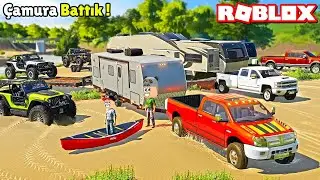 Karavanla Çamura Battık! 😱 Roblox