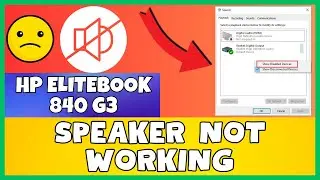 How to Fix Speaker Not Working And No Sound Or Audio HP Elitebook 840 G3