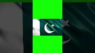 Pakistani flag green screen moving in the Air #greenscreen #animation #flag #shorts