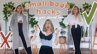 7 small boob hacks EVERY GIRL NEEDS TO KNOW (part 2)!