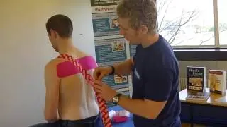 Postural Taping for Back & Neck pain using Kinesiolgy Tape (RockTape)