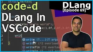 [Dlang Episode 69][Tools] D Language - VSCode - code-d plugin