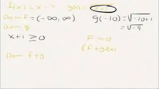 Find the Domain and Sum of Two Functions