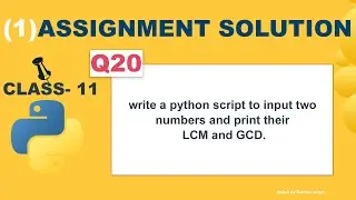 Python script to input two numbers and print their LCM and GCD