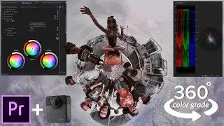 How To Color Grade GoPro Fusion 360 Protune Flat with Lumetri Colorista & Lut