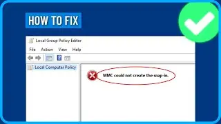 How to Fix MMC Could Not Create the Snap-In on Windows 11/10/8/7