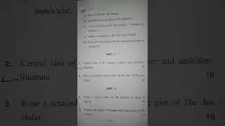 M.A first year Question paper British drama|Last year question paper m.a English 