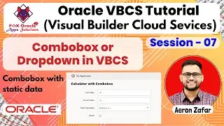 7. Combobox or Dropdown in VBCS | List of values in VBCS | LOV in vbcs | VBCS tutorial