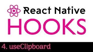 #82 React Native Hooks Tutorial | useClipboard | Copy Data To Clipboard In React Native App | Part 3