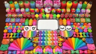 SATISFYING WITH CLAY PIPING BAG & FOAM SLIME and GLITTER|Mixing Random Things Into GLOSSY Slime