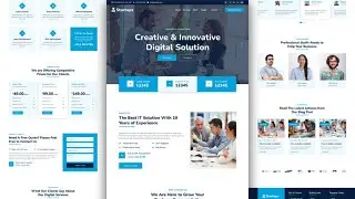 Software Solution Website Design: HTML, CSS & JS (Free Source Code)