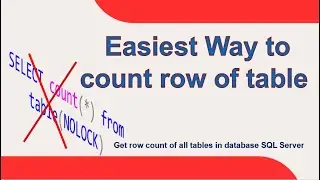 How to get table row count in SQL Server