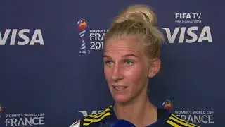 Sofia Jakobsson – Player of the Match – Germany v Sweden